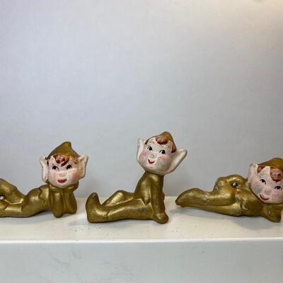 Lot 345: Vintage Japan Christmas Elves, Pixies