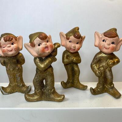 Lot 345: Vintage Japan Christmas Elves, Pixies