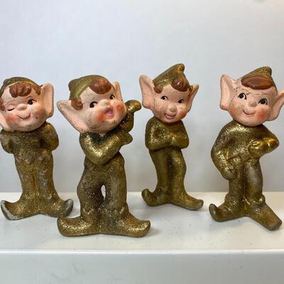 Lot 345: Vintage Japan Christmas Elves, Pixies