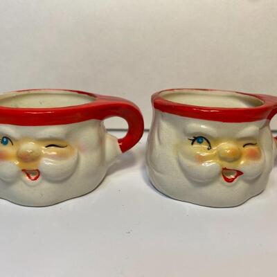 Lot 379: Hard to Find 1960 Howard Holt Vintage Santa Pitcher and Mugs