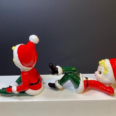 Lot 389: Vintage Christmas Pixies.