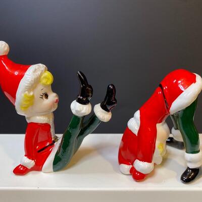 Lot 389: Vintage Christmas Pixies.
