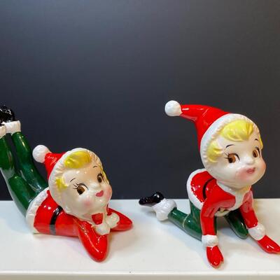 Lot 389: Vintage Christmas Pixies.
