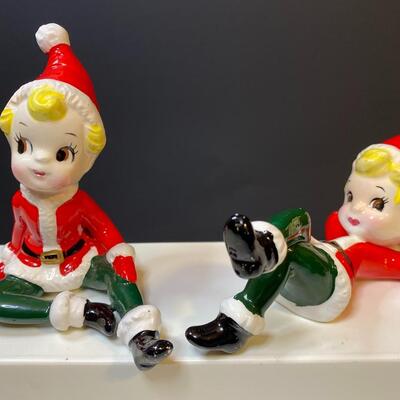 Lot 389: Vintage Christmas Pixies.