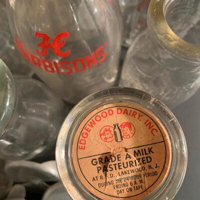 Lot 23: Vintage Local Milk Bottles & Rare Aluminum Caps