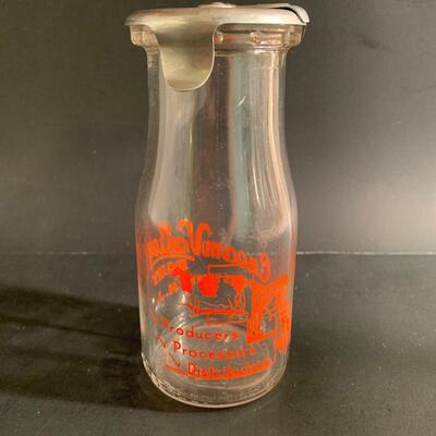 Lot 23: Vintage Local Milk Bottles & Rare Aluminum Caps