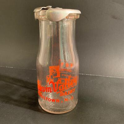 Lot 23: Vintage Local Milk Bottles & Rare Aluminum Caps