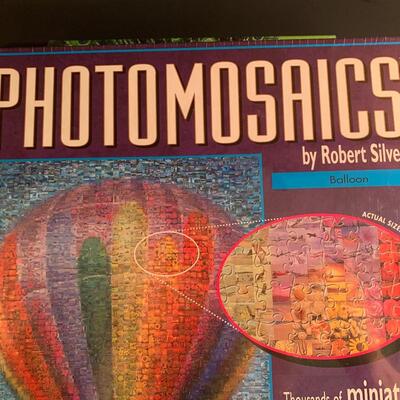 Lot 160: New Puzzles: Peacock, Water Fall  & Hot Air Balloon Photomosaic (Great Gifts!)
