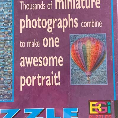 Lot 160: New Puzzles: Peacock, Water Fall  & Hot Air Balloon Photomosaic (Great Gifts!)