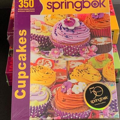 Lot 445: New Springbok Candy/cupcake Puzzles (Great Gifts!)