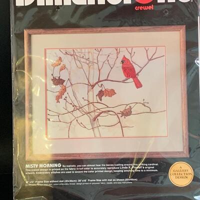 Lot 447: Brand New Dimensions Needle Point Kits (Cardinals & Birds!)