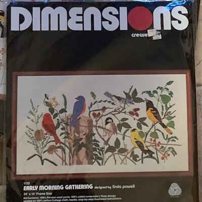 Lot 447: Brand New Dimensions Needle Point Kits (Cardinals & Birds!)