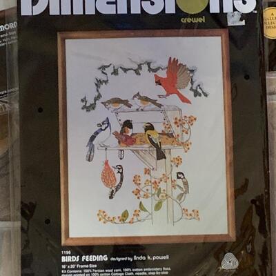 Lot 447: Brand New Dimensions Needle Point Kits (Cardinals & Birds!)
