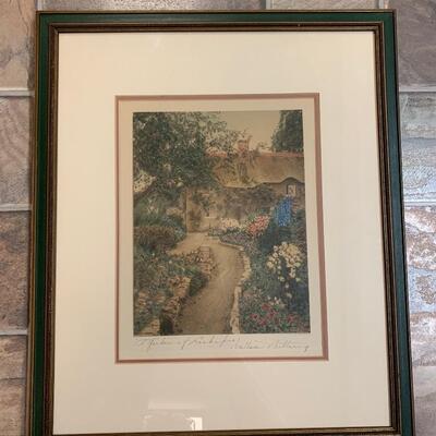 Lot 449:  Vintage "A Garden of Larkspur" by Wallace Nutting