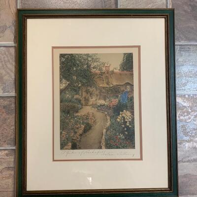Lot 449:  Vintage "A Garden of Larkspur" by Wallace Nutting