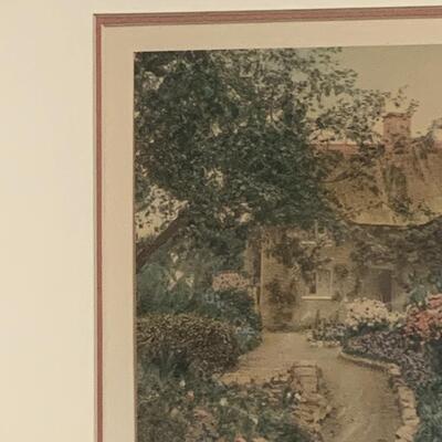 Lot 449:  Vintage "A Garden of Larkspur" by Wallace Nutting