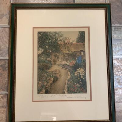 Lot 449:  Vintage "A Garden of Larkspur" by Wallace Nutting