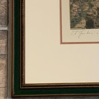 Lot 449:  Vintage "A Garden of Larkspur" by Wallace Nutting