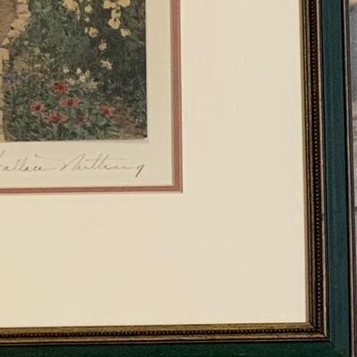 Lot 449:  Vintage "A Garden of Larkspur" by Wallace Nutting