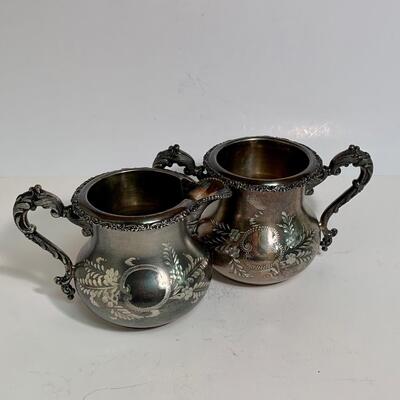 Lot 496: Vintage Ornate Forbes Silver Co. & Barbour Silver Co. Tea Set