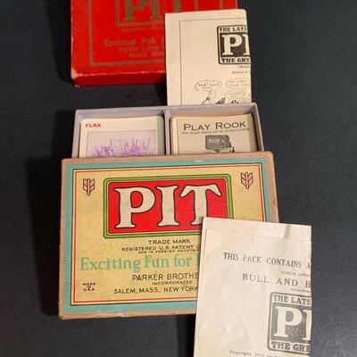 Lot 500: Vintage Card Games, Poker Chips, Parker Brother Game  & More