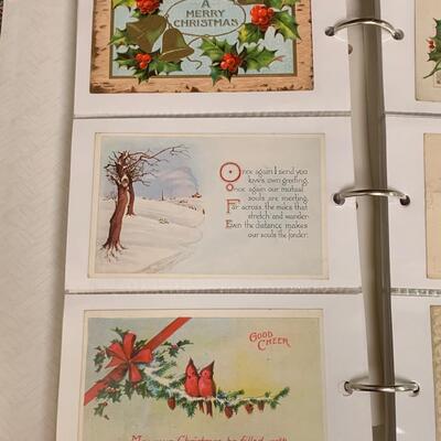 Lot  191: (NEW INFO) Large Collection of Vintage/Antique Christmas Postcards
