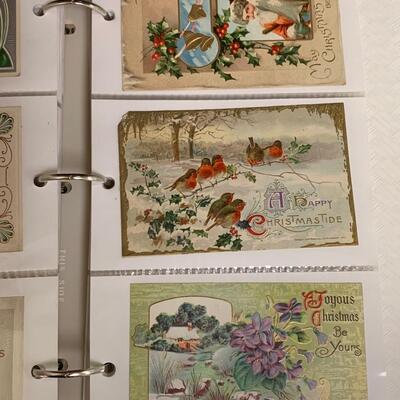 Lot  191: (NEW INFO) Large Collection of Vintage/Antique Christmas Postcards