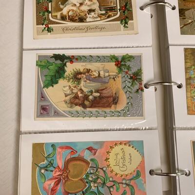 Lot  191: (NEW INFO) Large Collection of Vintage/Antique Christmas Postcards