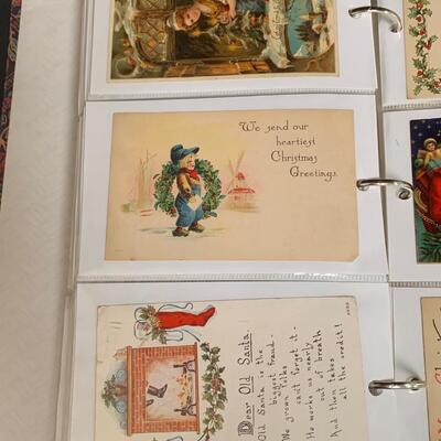 Lot  191: (NEW INFO) Large Collection of Vintage/Antique Christmas Postcards