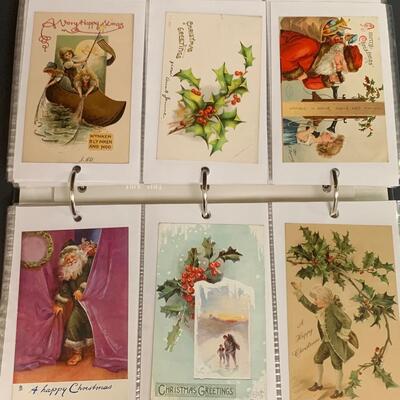 Lot  191: (NEW INFO) Large Collection of Vintage/Antique Christmas Postcards