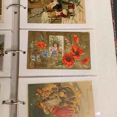 Lot  191: (NEW INFO) Large Collection of Vintage/Antique Christmas Postcards