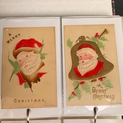 Lot  191: (NEW INFO) Large Collection of Vintage/Antique Christmas Postcards