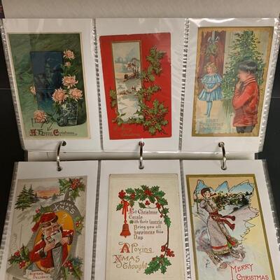 Lot  191: (NEW INFO) Large Collection of Vintage/Antique Christmas Postcards
