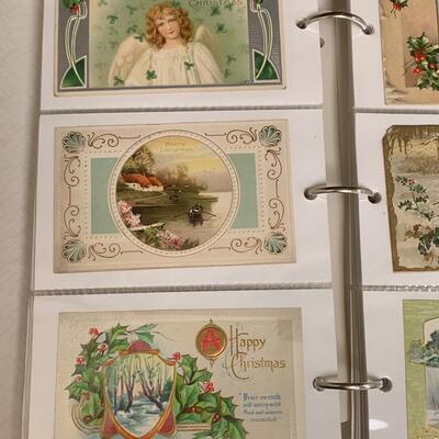 Lot  191: (NEW INFO) Large Collection of Vintage/Antique Christmas Postcards