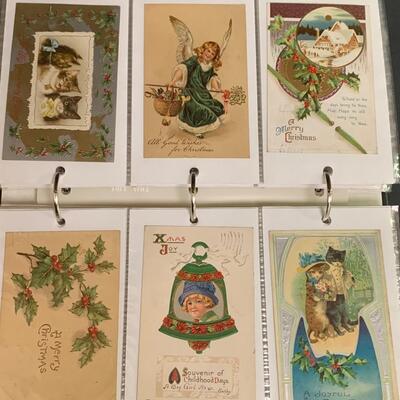 Lot  191: (NEW INFO) Large Collection of Vintage/Antique Christmas Postcards