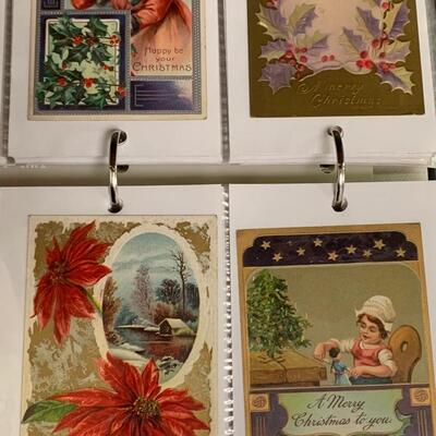 Lot  191: (NEW INFO) Large Collection of Vintage/Antique Christmas Postcards