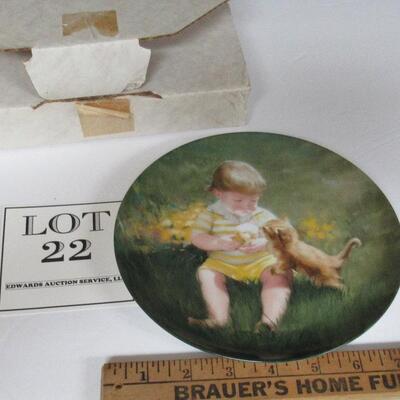 Cone For Two Plate, #7975D, 5th In Special Moments Collection, 1990