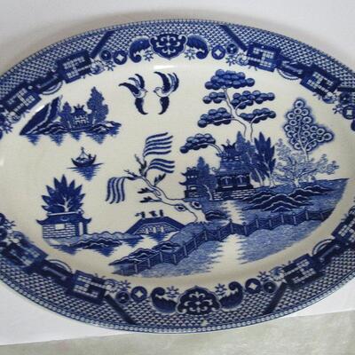 Vintage Blue Willow 12 1/2" Platter