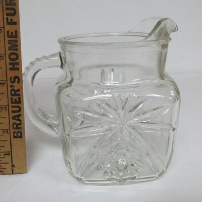 Vintage Early American Prescut Milk Pitcher