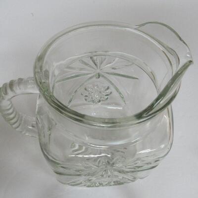 Vintage Early American Prescut Milk Pitcher