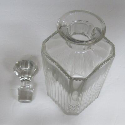 Old Heavy Glass Decanter