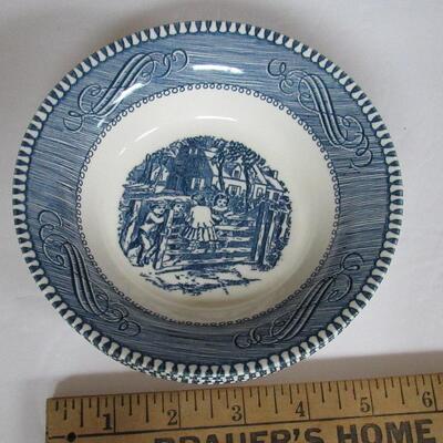5 1/2" Vintage Currier and Ives Bowls, Set of 4