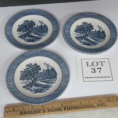 4 Vintage 7" Currier and Ives Plates