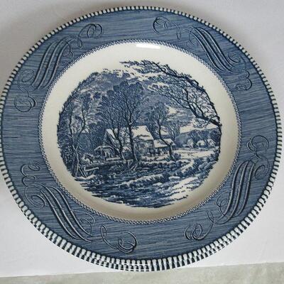 4 Vintage Currier and Ives 10" Plates