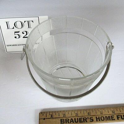 Vintage Glass Ice Bucket