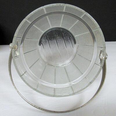 Vintage Glass Ice Bucket