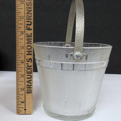 Vintage Glass Ice Bucket