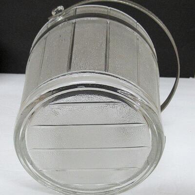 Vintage Glass Ice Bucket