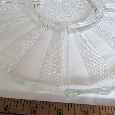 Vintage Jeanette Dew Drop Divided 11" Serving Tray - Think Christmas Dining!