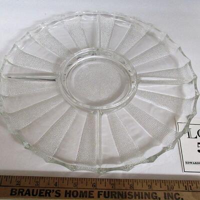 Vintage Jeanette Dew Drop Divided 11" Serving Tray - Think Christmas Dining!